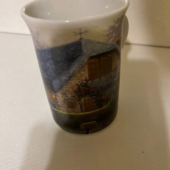 Thomas Kinkade Painter Of Light Lilac Cottage Illuminating Porcelain Mug - Picture 2 of 7